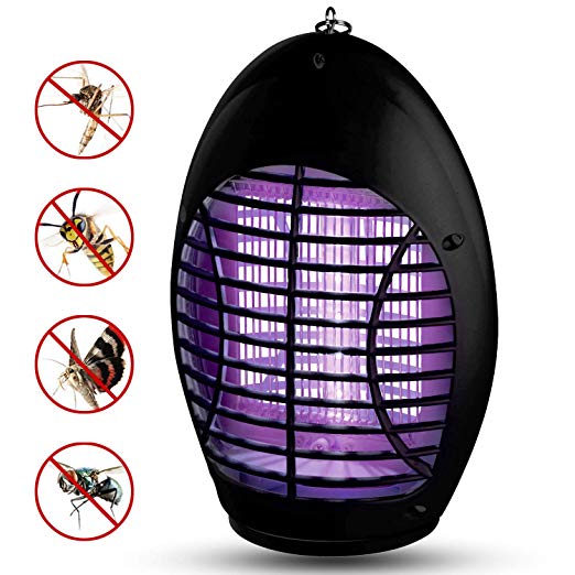Gogogu 2019 Upgraded Bug Zapper with UV Light, Indoor Outdoor Electronic Insect Killer, Mosquito Trap, Fly Pests Catcher Lamp