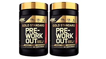 Optimum Nutrition Gold Standard Pre-Workout Supplement Fruit Punch (Pack of 2)