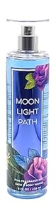 Bath & Body Works Moonlight Path Fine Fragrance Mist 8 Fluid Ounce Violet Roses Bottle