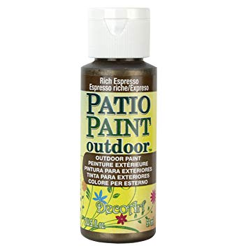 DecoArt Patio Paint 2-Ounce Rich Espresso Metallic Acrylic Paint