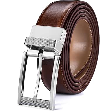 beltox fine Men Belt Genuine Leather with Anti-scratch Buckle Casual Strap