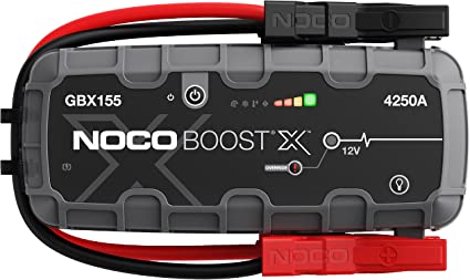 NOCO Boost X GBX155 4250A 12V UltraSafe Portable Lithium Jump Starter, Car Battery Booster Pack, USB-C Powerbank Charger, and Jumper Cables for Up to 10.0-Liter Gas and 8.0-Liter Diesel Engines Gray