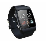 YarrashopUX Bluetooth Wrist Health Smart Watch Heart Rate Sync SMS For iPhone IOS Android Anti Lost Sports Pedometer for IOS Android iphone 4S 5 5S 6 Plus Samsung Galaxy S5 S2 S3 S4 Note 2 3 4 HTC Sony Black