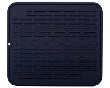 Premium Extra-Large Silicone Dish-Drying Mat and High-Heat Resistant Trivet  Antimicrobial Antibacterial  178 x 158 inch