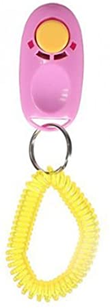SBParts Big Button Clicker with Wrist Band for Pets Dogs Cats Clicker Training