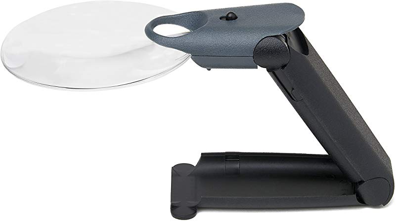 Carson FreeHand LED Lighted Hands-Free or Handheld Convertible 2.5x Magnifier