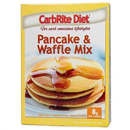 Doctor's CarbRite Diet - Pancake & Waffle Mix - Keto Friendly - Maltitol Free - Perfect for Carb Conscious Dieters, Baking Mix, 14 Ounce