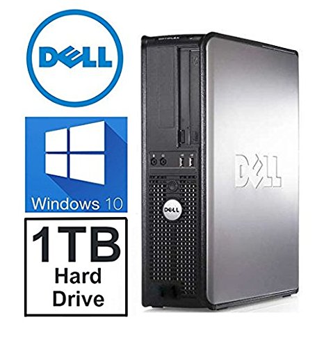 Dell Optiplex GX580 Desktop Computer (AMD Athlon Dual Core 3.2GHz, 4GB DDR3 Memory, 1TB HDD, WiFi, Windows 10 Pro) Refurbished