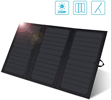 Renogy 21W Portable Foldable Solar Panel Charger Water Resistant Cover with Dual USB Port for iPhone, iPad, Galaxy S9 S8 Edge Plus, Note, LG, Nexus, HTC and Hiking or Traveling, Nylon Kickstand