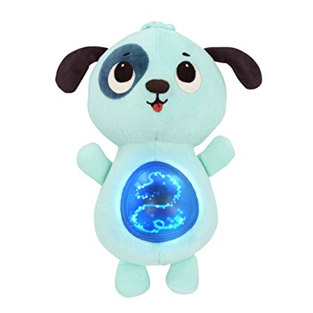 B. Toys – Twinkle Tummies Dog– Soothing Plush Animal for Infants with Glowing Tummy & Six Lullabies