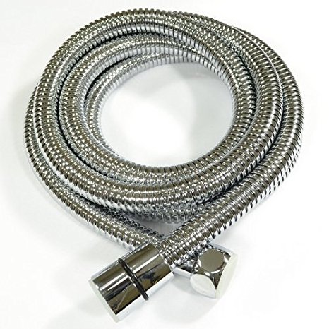 KES I3200 Extended Length Replacement 79-Inch Stainless Steel Interlock Handheld Shower Hose, Chrome