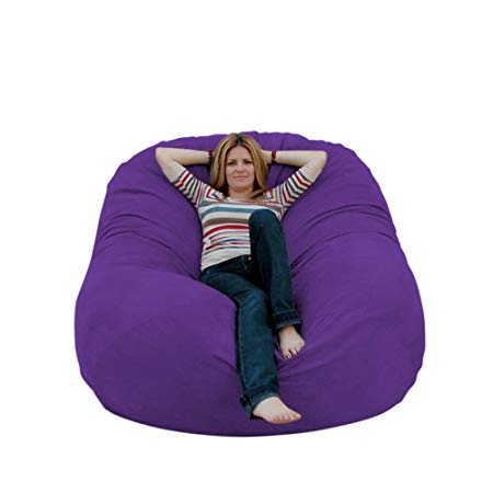 Cozy Sack 6-Feet Bean Bag Chair, 6 feet, Purple
