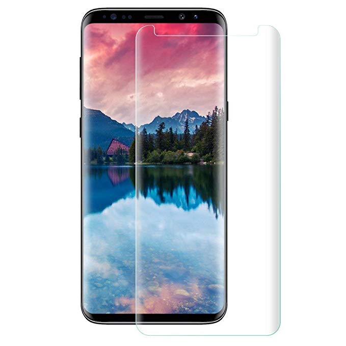 Galaxy S9 Screen Protector Glass, Full Cover (3D Curved) Tempered Glass Screen Protector with Dot Matrix for Samsung Galaxy S9