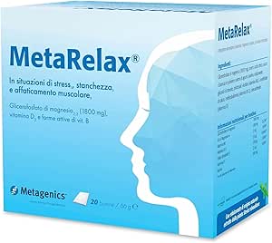 MetaRelax - In Situazioni di Stress, Stanchezza e Tensione Muscolare - 20 Bustine