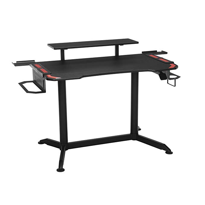 RESPAWN 3010 Computer Ergonomic Height Adjustable Gaming Desk, in Red (RSP-3010-RED)