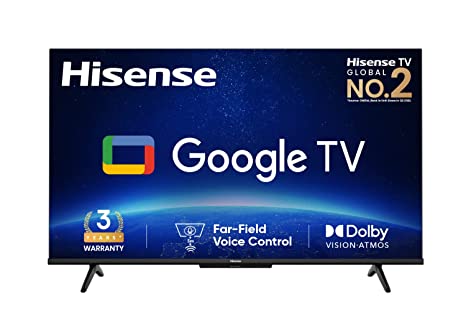 Hisense 126 cm (50 inches) Bezelless Series 4K Ultra HD Smart LED Google TV 50A6H (Black)