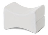 InteVision Knee Pillow with High Quality 400 Thread Count 100 Egyptian Cotton Cover