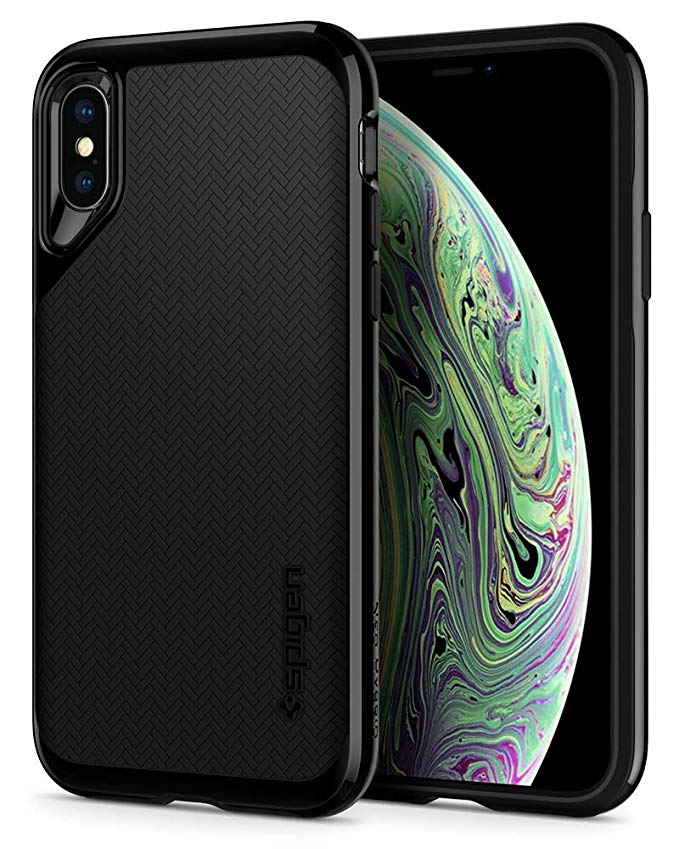 Spigen Neo Hybrid Designed for Apple iPhone Xs Case (2018) / Designed for iPhone X Case (2017) - Jet Black