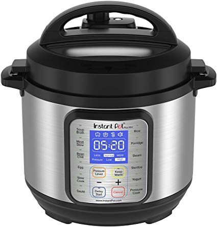 Instant Pot DUO Plus 3 Qt 9-in-1 Multi- Use Programmable Pressure Cooker, Slow Cooker, Rice Cooker, Yogurt Maker, Egg Cooker, Sauté, Steamer, Warmer, and Sterilizer