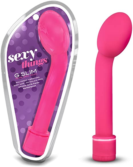 Mini G Spot Stimulating Vibrator - Multi Speed Angled Tip Egg Shaped Bulb Massager - Waterproof - Sex Toy for Women - Sex Toy for Couples (Pink)