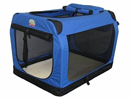 Go Pet Club Soft Crate for Pets, 48-Inch, Blue