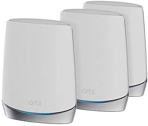 NETGEAR Orbi RBK753 High-Performance Whole Home Mesh WiFi System 3-Pack Includes 1 Router & 2 Satellites White