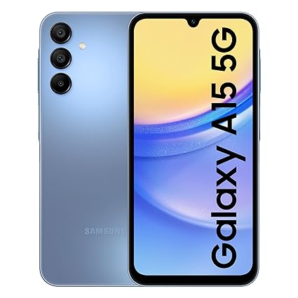 Samsung Galaxy A15 5G (Blue, 6GB, 128GB Storage) | 50 MP Main Camera | Android 14 with One UI 6.0 | 12GB Expandable RAM | MediaTek Dimensity 6100  | 5000 mAh Battery