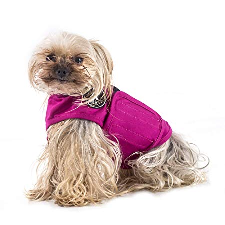 warmpet Dog Anxiety Relief Coat Comfort Keep Clam Wrap Vest Thunder Shirt for XS Small Medium Large XL Dogs,Navy Blue Gray Rose-Red Camouflage