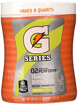 Gatorade G Series Lemon Lime Powder 18.3 OZ (521g)