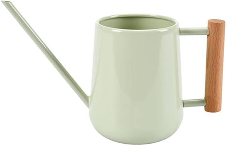 Burgon and Ball Indoor Lightweight 0.7L Watering Can with Wooden Handle in Jade Green