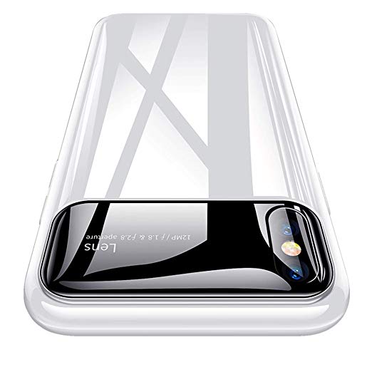 OTOFLY Slim Fit iPhone X XS Case/Cover iPhone X/XS, Hard Plastic PC Ultra Thin Mobile Phone Protective Cover Case with Premium Car Paint Finish Coating Compatible with iPhone X/XS 5.8 inch, White