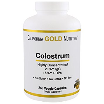 California Gold Nutrition, Colostrum, USDA Grade A Dairy Cows Sourced, 240 Veggie Capsules