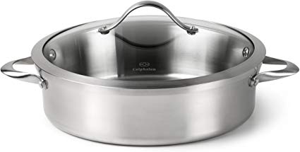 Calphalon Contemporary Stainless Steel Cookware, Sauteuse, 5-quart