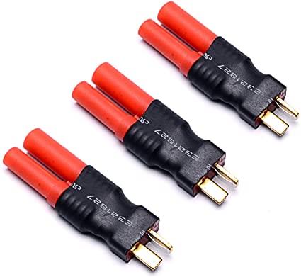 Readytosky Deans Male to HXT 4mm Connector No Wires RC LiPo Battery Connector Adapters(3PCS)