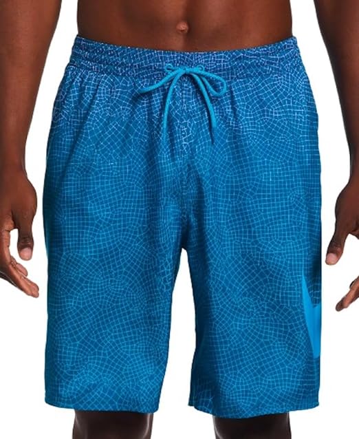 Nike Men's 9" Grid Swoosh Volley Swim Shorts Trunks