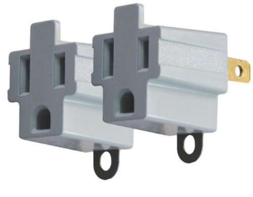 AXIS 45086 3-Prong to 2-Prong Electrical Adapter - 2 Pack