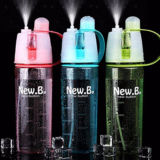Yapping 600ML Outdoor Sports Plastic Cup Spray Water Bottle Summer Students Personality Kettle
