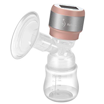 Portable Electric Breast Pump, Single Breastfeeding Pump Baby Milk Pump Rechargeable with Adjustable Massage& Suction Level and Backflow Protector