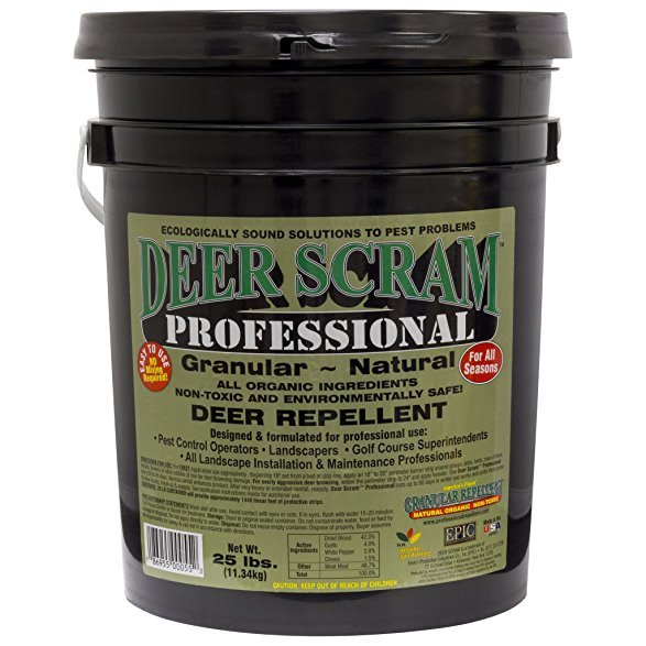 Deer Scram Professional Grade 25lbs. Granular Deer Repellent Industry Leader