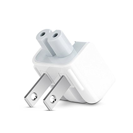 HIOTECH AC Power Plug Adapter [Inflaming Retarding Material] Duck Head US Standard Plug for MacBook Power Adapter