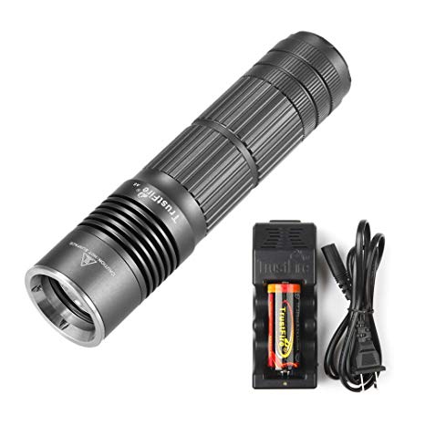 TrustFire 1000 Lumens CREE LED Flashlight, Super Bright Rechargeable Handheld Flashlights 5 Modes Waterproof 26650 Battery Tactical Flashlights Torch Light for Camping Hiking Emergency