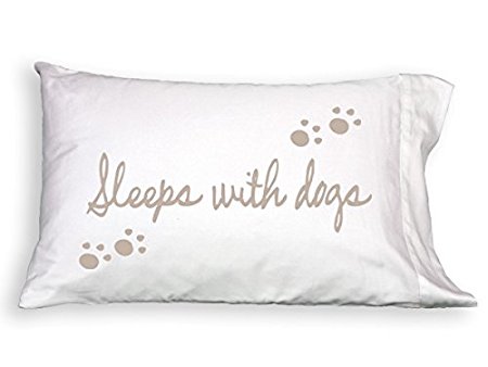 Sleeps with Dogs Single Pillowcase