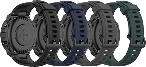 QGHXO Band for Amazfit T-Rex, Soft Silicone Replacement Band for Amazfit T-Rex/T-Rex Pro Smartwatch (No Tracker, Replacement Bands Only)