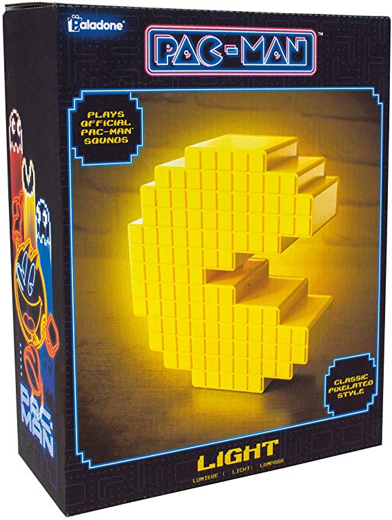 Paladone Pac Man Pixelated Light - Vintage Gaming Desk Lamp
