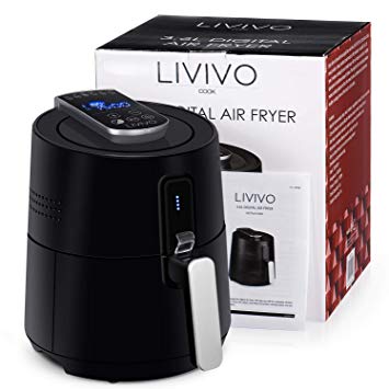 LIVIVO Digital Air Fryer, Multi-Functional 1300W Counter-Top Fryer for Convenient and Healthy Oil-Free Fry, Bake, Reheat (3.6L)