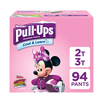 Pull-Ups Cool & Learn Potty Training Pants for Girls, 2T-3T (18-34 lb.), 94 Ct. (Packaging May Vary)