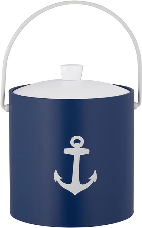 Kraftware Collection 3qt, Anchor, Royale Blue Pastimes 3 Quart Ice Bucket