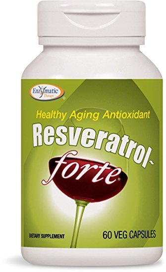 Enzymatic Therapy Resveratrol-Forte Vegetarian Capsules, 60 Count