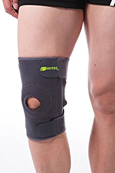 Senteq Hinged Neoprene Knee Brace. Medical Grade and FDA Approved. Excellent Breathable Wraparound Support Relieves Patella Tendonitis & Helps Stabilize ACL/LCL Ligament & Arthritic Pain. ( SQ1-L024)