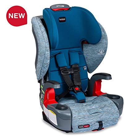 Britax Grow with You ClickTight Harness-2-Booster Car Seat - 2 Layer Impact Protection - 25 to 120 pounds, Seaglass [Newer Version of Frontier]